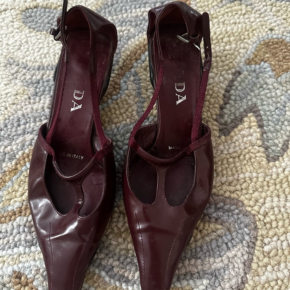 Prada Dark Red Women's Heels
